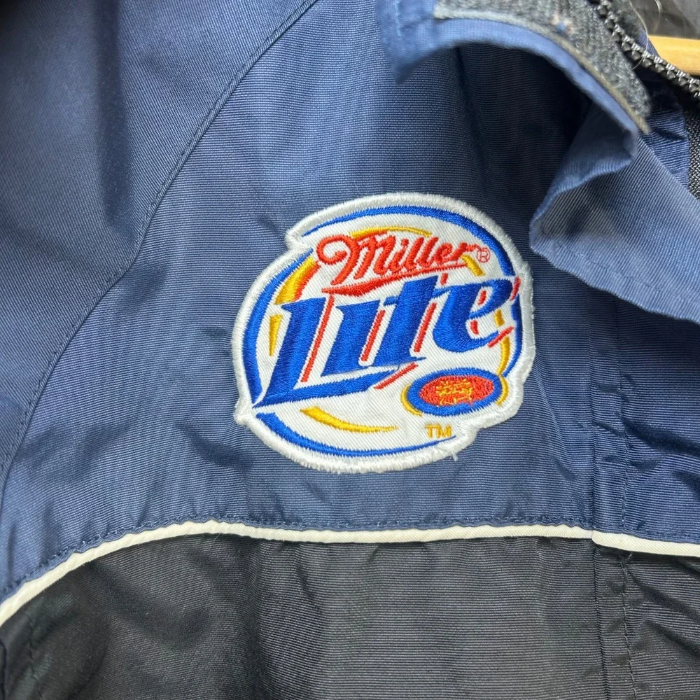 Nascar Rusty‎ Wallace Number 2 Miller Lite Racing Jacket Embroidered Mens Size S